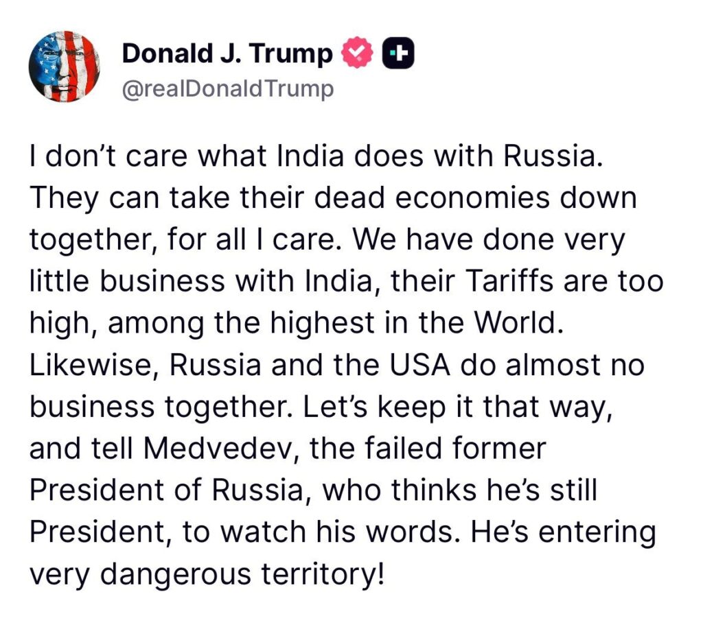 Trump called India a dead economy