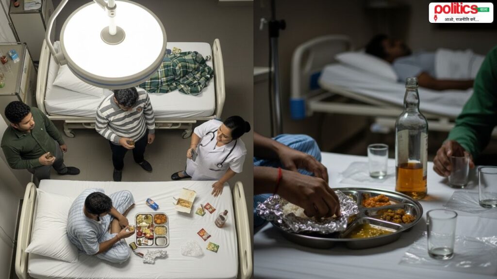 MP का जिला अस्पताल बना ‘बार’: सर्जिकल वार्ड में ‘दारू पार्टी’, मरीज और अटेंडर छलका रहे थे जाम