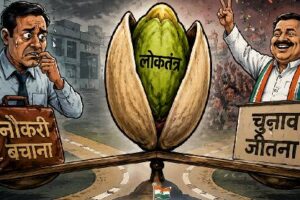 नौकरी बचाने और चुनाव जीतने के बीच में पिस्ता लोकतंत्र?