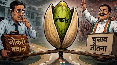 नौकरी बचाने और चुनाव जीतने के बीच में पिस्ता लोकतंत्र?