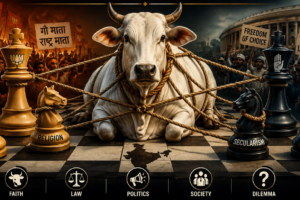 The Cow Conundrum Entangled on the Political Chessboard