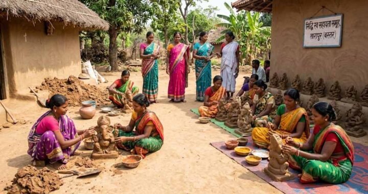 गणेशोत्सव में बस्तर की महिलाओं का कमाल