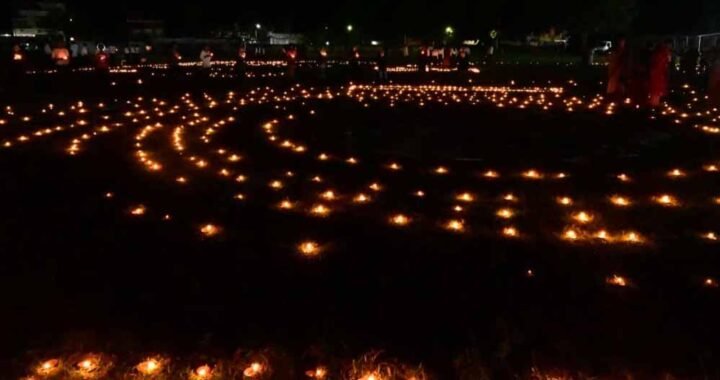 सेवा संकल्प अभियान के शुभारंभ पर जीपीएम में प्रज्वलित हुए आशीर्वाद के दो लाख दीप