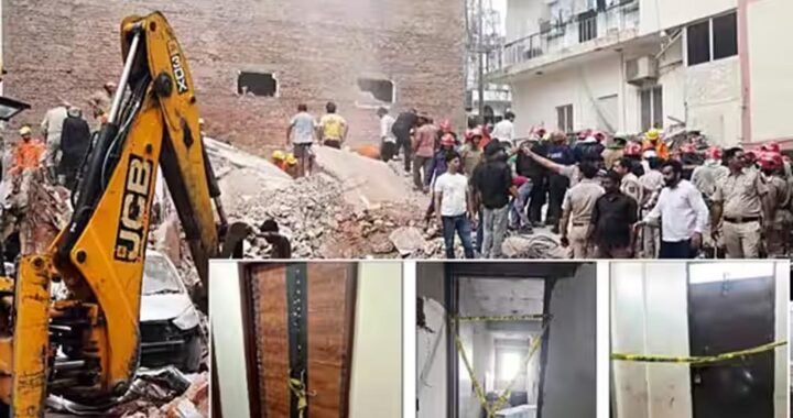 सत्य निकेतन में जर्जर बिल्डिंग पर MCD की कार्रवाई, पहले गर्डर से दिया गया सहारा