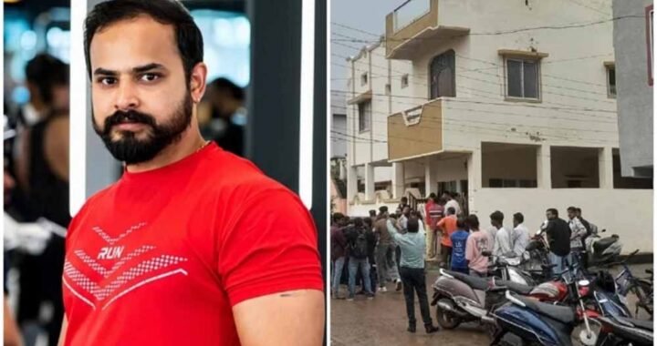 युवक को कमरे में बंद कर पीटने वाले पिता-पुत्र का पुलिस ने निकाला जुलूस