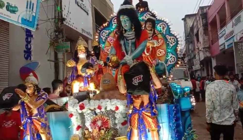राजनांदगांव में गणेश विसर्जन झांकी पर भारी वाहनों की एंट्री बंद