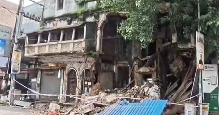 रायपुर में तेज आवाज में DJ बजाने से जर्जर इमारत का हिस्सा गिरा, मची अफरा-तफरी