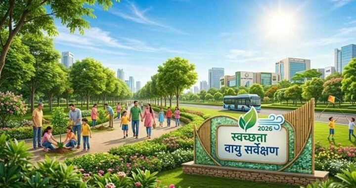 राष्ट्रीय स्वच्छ वायु सर्वेक्षण-2026: मध्यप्रदेश के तीन शहर देश के शीर्ष पाँच में