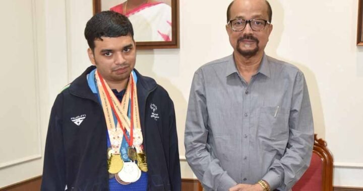 राज्यपाल डेका ने की विशेष ओलंपिक में स्वर्ण पदक विजेता इभानन साहू की सराहना