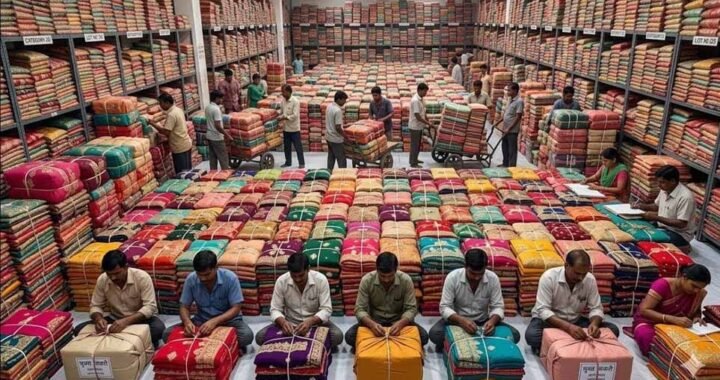 सूरत में साड़ी उद्योग पर संकट, उत्पादन में भारी गिरावट से बढ़ेंगी कीमतें!