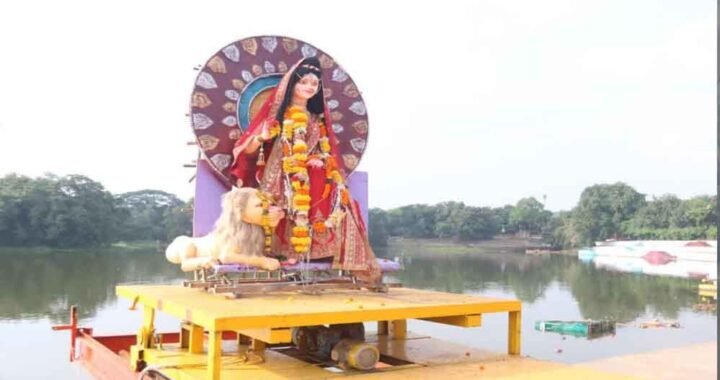 भोपाल में दुर्गा मूर्ति विसर्जन के लिए 7 घाटों पर इंतजाम, क्रेन और गोताखोर तैनात