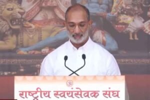 RSS को हिंदुत्व की बढ़ती धमक का श्रेय, विजयादशमी उत्सव में बोले संजय गुप्त