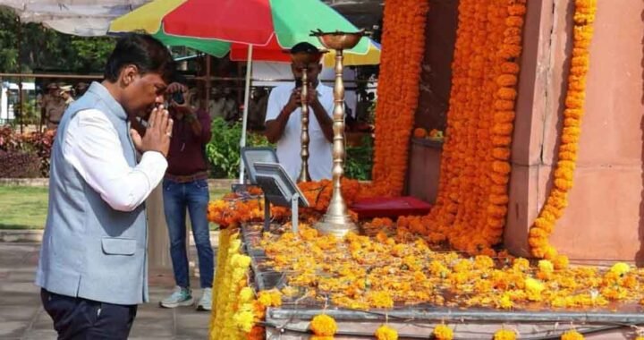 छत्तीसगढ़ में शांति और सुरक्षा के लिए वीर जवानों का बलिदान अविस्मरणीय-वन मंत्री केदार कश्यप