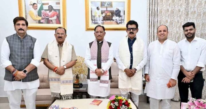 मुख्यमंत्री विष्णु देव साय से राजस्थान विधानसभा अध्यक्ष वासुदेव देवनानी ने की सौजन्य भेंट