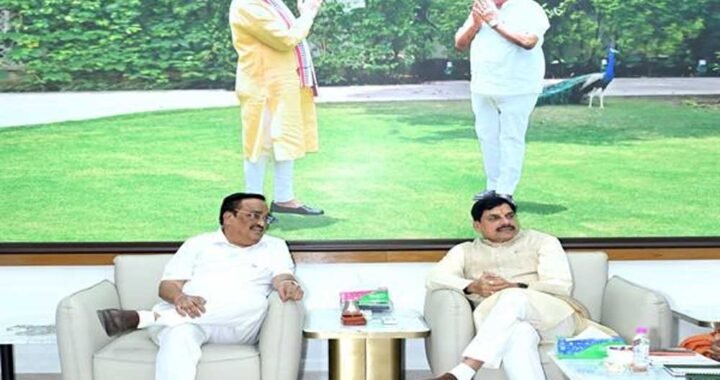 मुख्यमंत्री डॉ. यादव ने केंद्रीय जल शक्ति मंत्री  पाटिल से की भेंट