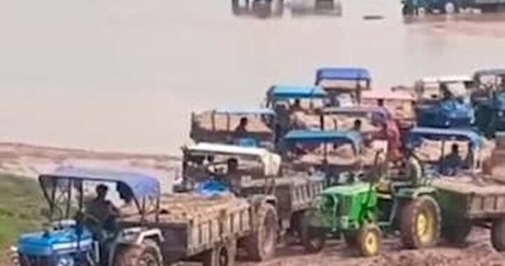 महानदी की कुरुद खदान में खुलेआम अवैध रेत उत्खनन, आंखें मूंदे बैठे खनिज अधिकारी