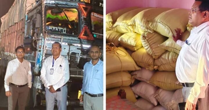 बलरामपुर में अवैध धान पर कार्रवाई, 26 क्विंटल धान जब्त