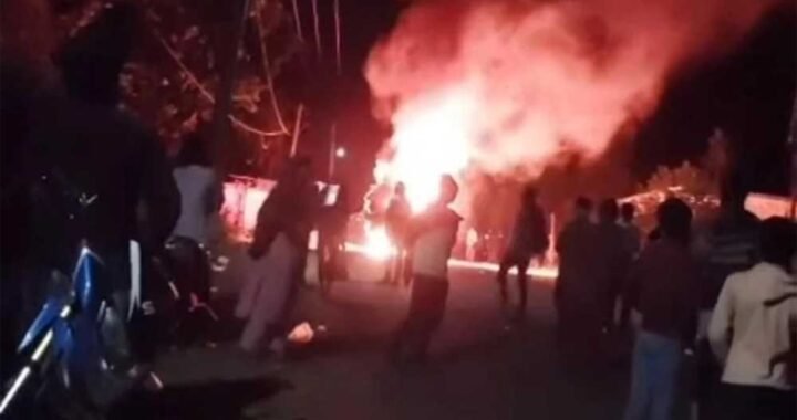 डिंडौरी में हिट एंड रन से एक की मौत, चार गंभीर; गुस्साई भीड़ ने कार फूंकी