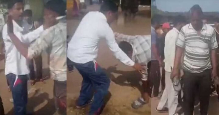 कटनी में सरपंच की दबंगई! ग्रामीण को चप्पलों से पीटा, गाली-गलौज का वीडियो वायरल