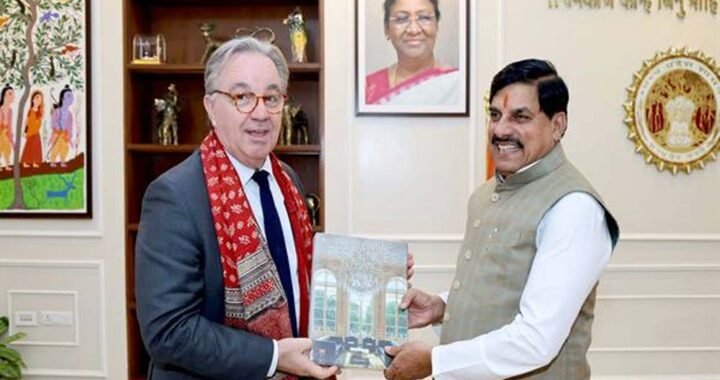 मुख्यमंत्री डॉ. यादव से फ्रांस के महावाणिज्य दूत पैट्रिक लेवेरिनो ने की शिष्टाचार भेंट